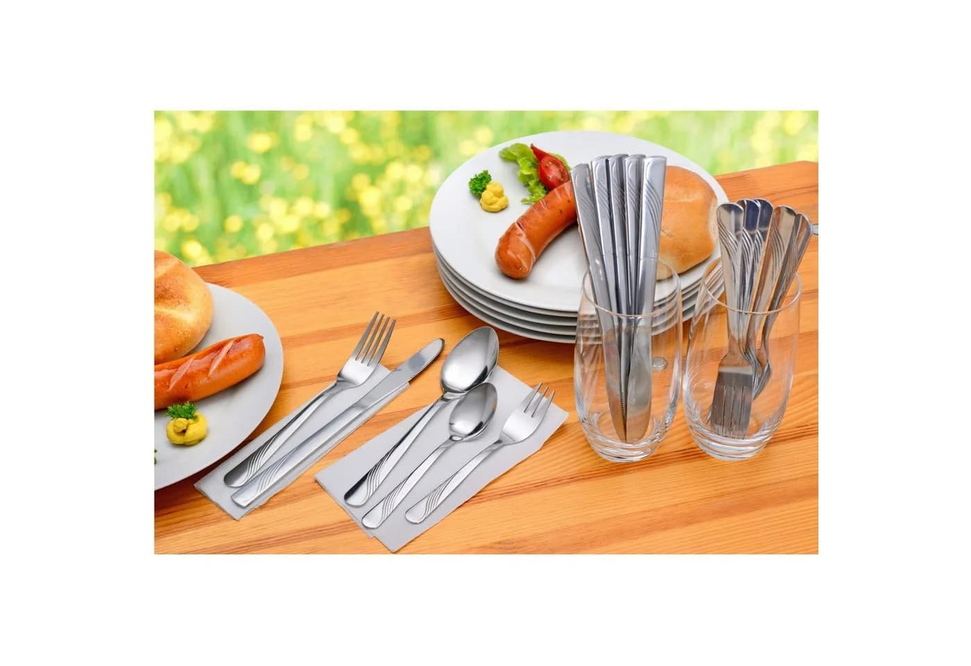 GRÄWE Suppenlöffel 10-tlg. Edelstahl Serie RÜGEN Silber - Bild 3