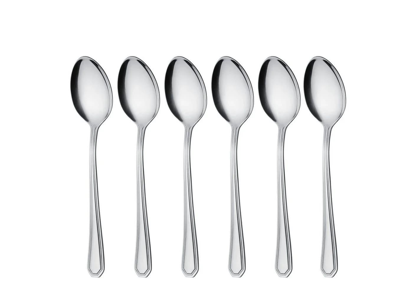 GRÄWE Suppenlöffel 6er-Set Edelstahl Serie Berlin Silber - Bild 2
