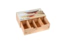 GRÄWE Teebox mit Schublade, Bambus, 4 Fächer Bild 1