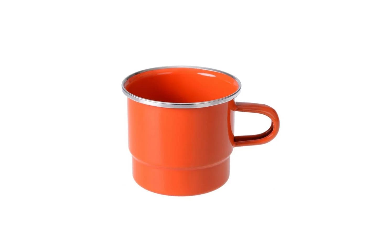 GRÄWE Stapelbecher emailliert 8 cm rot-orange Stahlblech - Bild 2