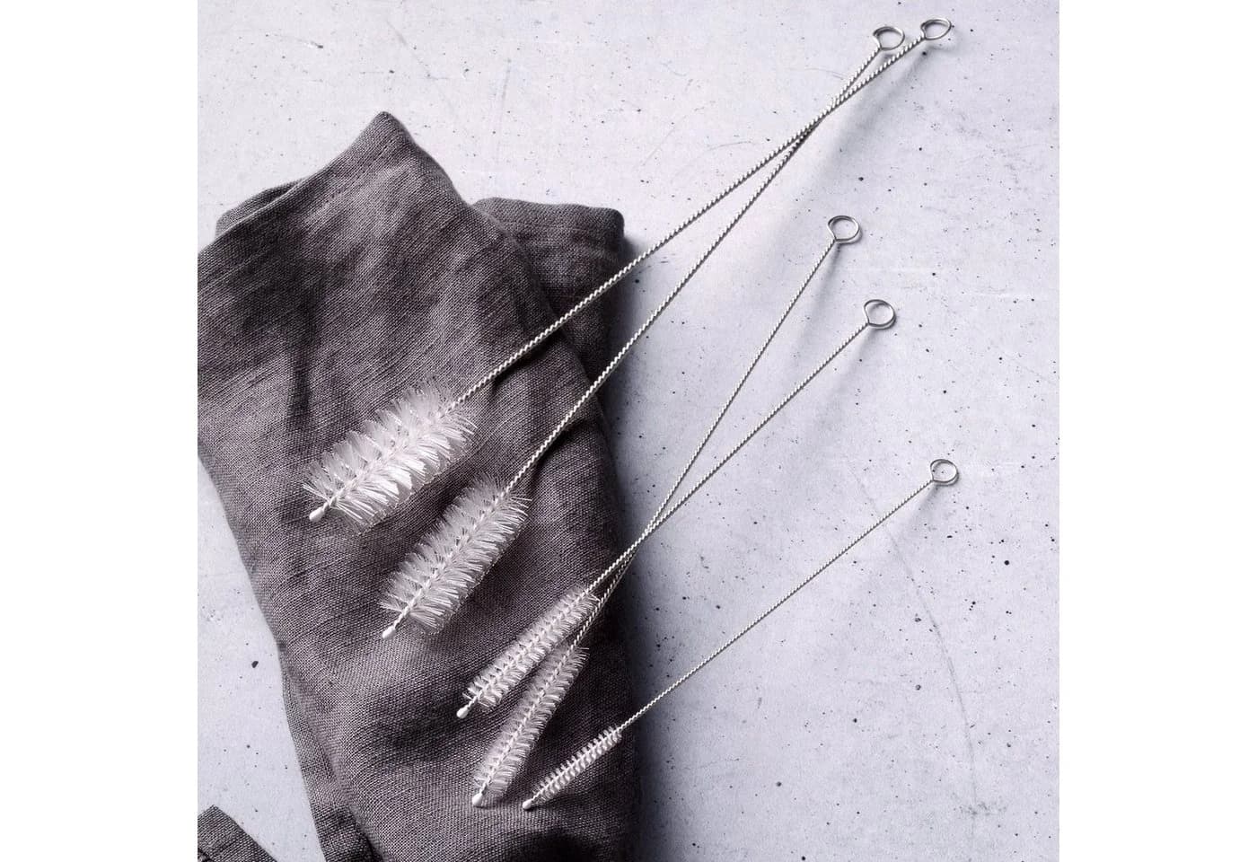 GRÄWE Reinigungsbürsten-Set 5-tlg. Edelstahl/Nylon silber