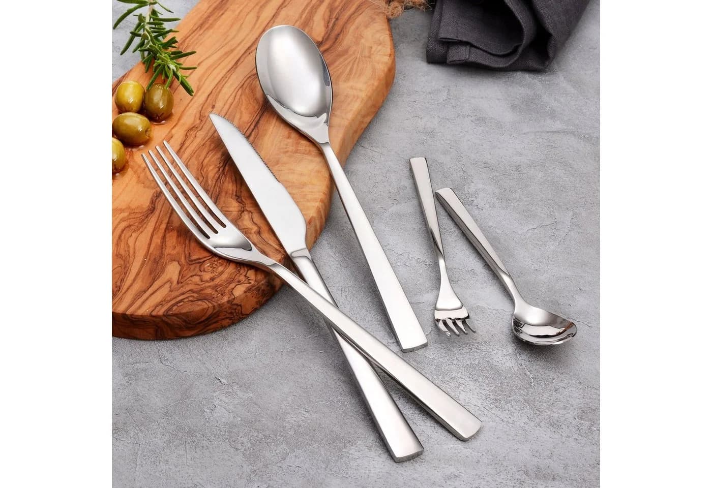 GRÄWE Besteck-Set Porto 10-teilig Edelstahl Silber - Bild 4