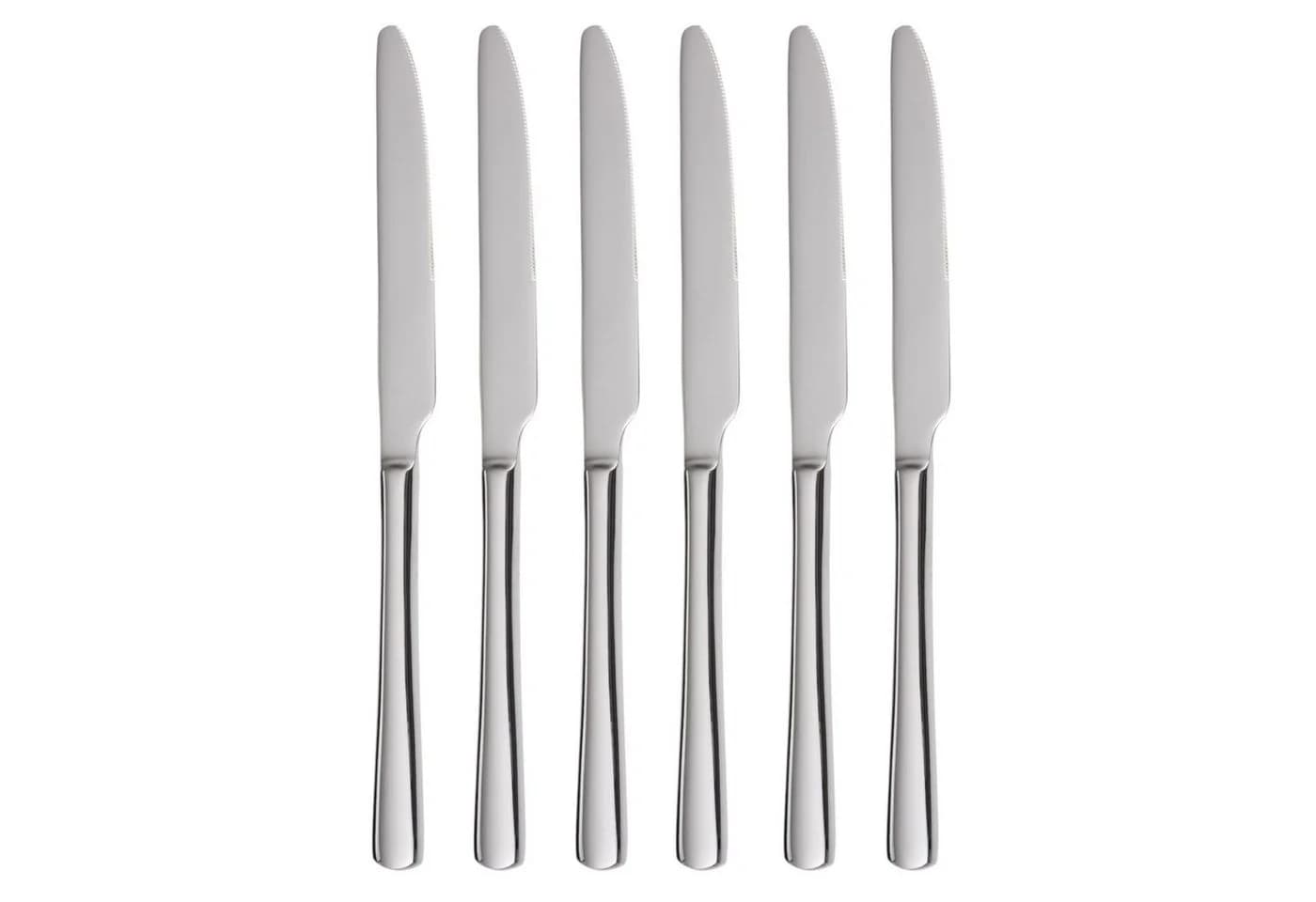 GRÄWE Tafelmesser 6er-Set Edelstahl Serie SYLT Silber - Bild 2