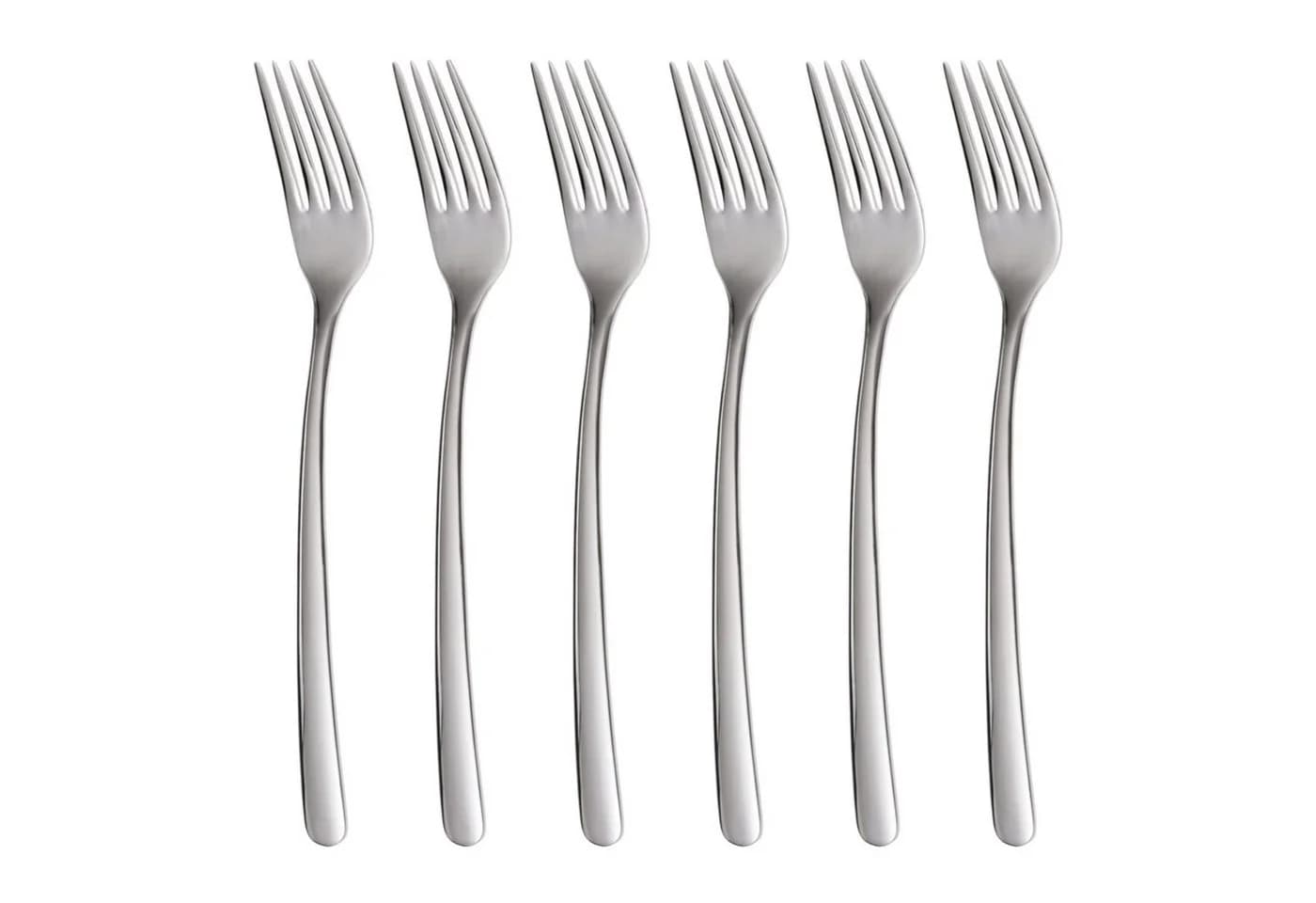 GRÄWE Tafelgabel 6er Set Edelstahl Serie SYLT Silber - Bild 2