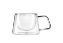 GRÄWE Doppelwandige Thermogläser mit Griff 200ml 2er Set Transparent Bild 1