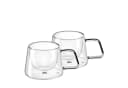 GRÄWE Doppelwandige Thermogläser mit Griff 200ml 2er Set Transparent Bild 2