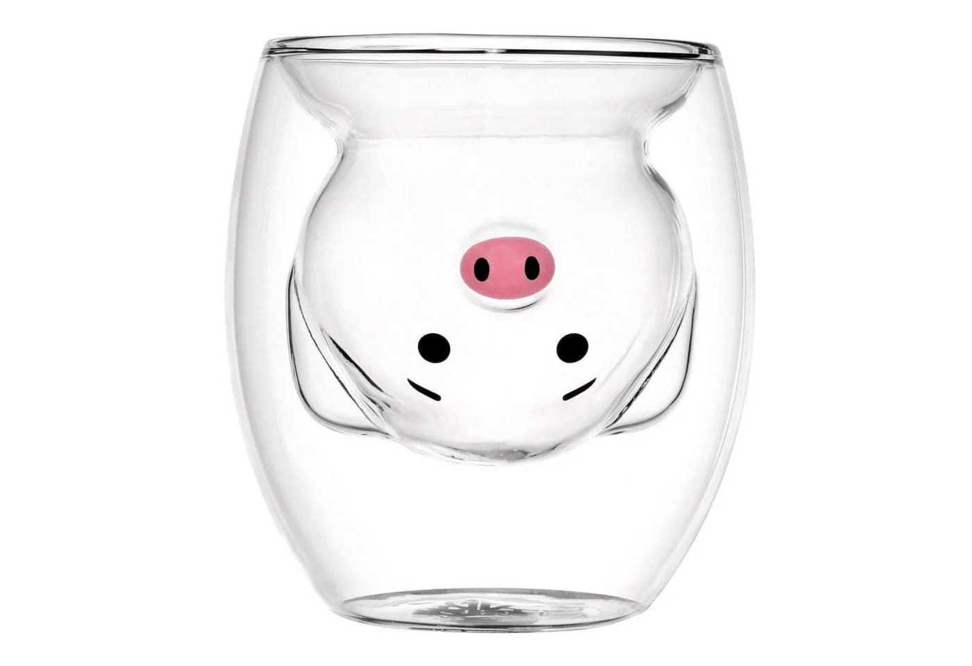 GRÄWE Doppelwandige Thermogläser 200ml 2er Set Motiv Schwein Glas - Bild 5