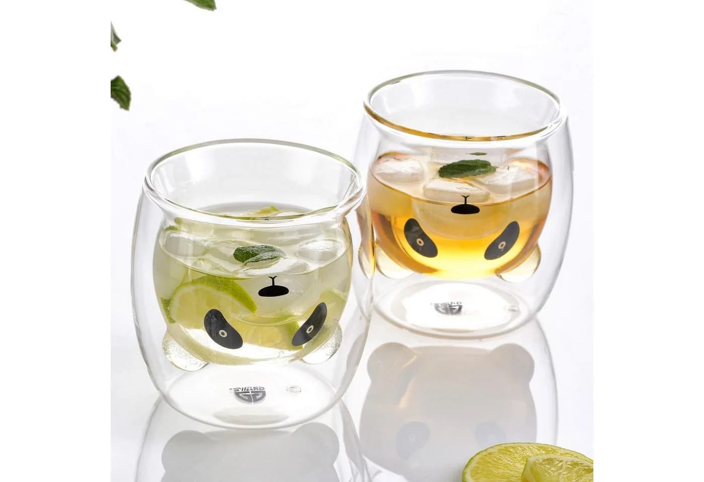 GRÄWE Doppelwandige Thermogläser 245ml 2er Set Panda Motiv Glas - Bild 3