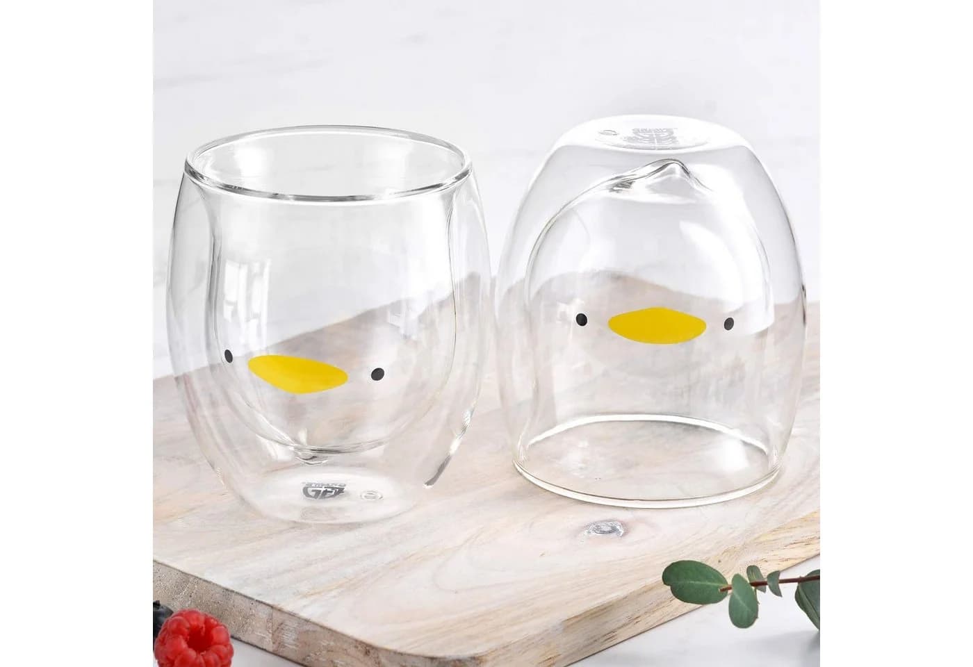 GRÄWE Doppelwandige Thermogläser 285ml 2er Set Motiv Ente Glas - Bild 4