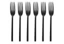 GRÄWE Dessertgabeln 6er Set Schwarz Edelstahl Titan Serie Lissabon Bild 2
