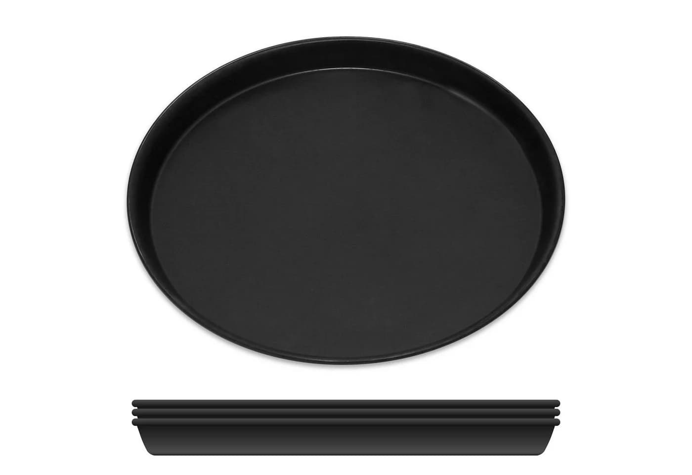 GRÄWE Pizzablech-Set 4-tlg. Ø 20 cm Blaublech Schwarz - Bild 2