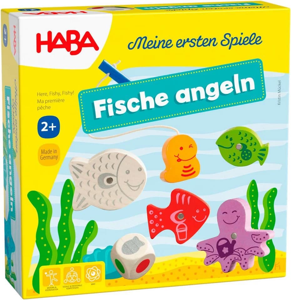 HABA Spiel Meine ersten Spiele - Fische angeln, Kleinkindspiel, Made in Germany - Bild 2