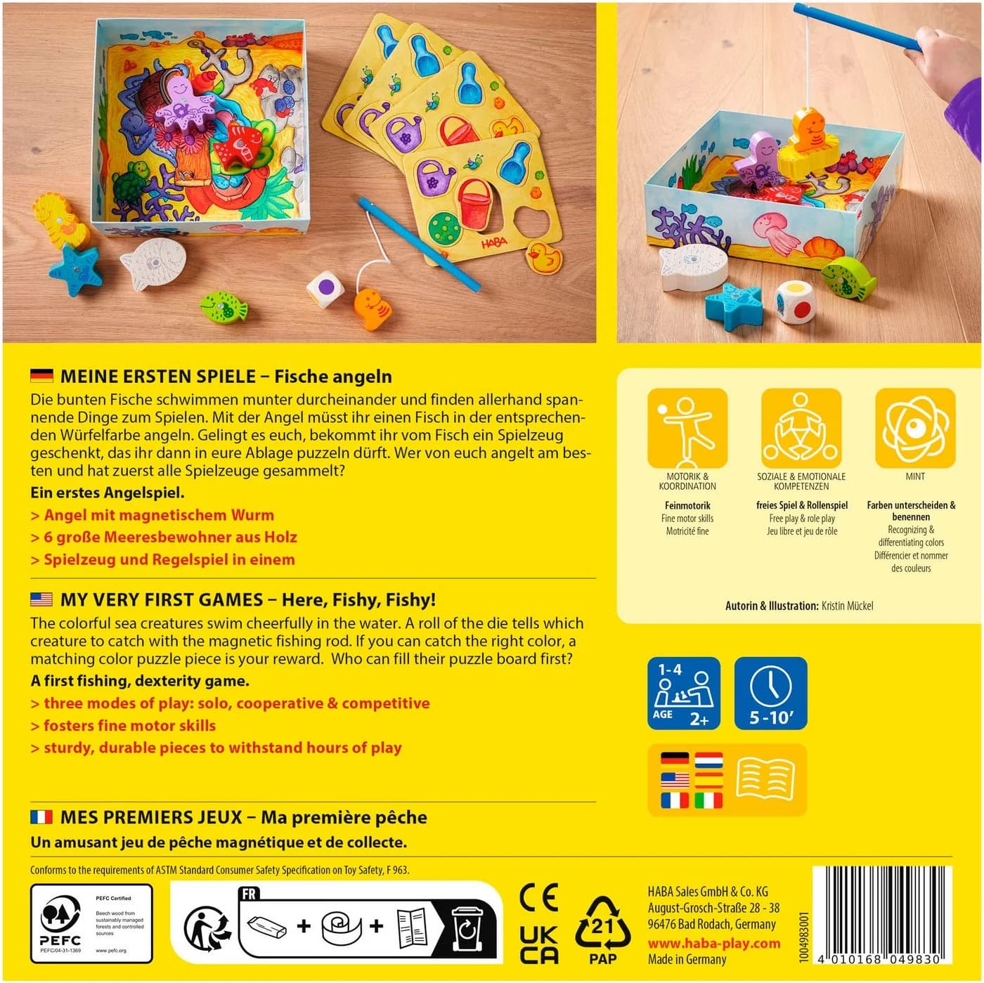 HABA Spiel Meine ersten Spiele - Fische angeln, Kleinkindspiel, Made in Germany - Bild 3