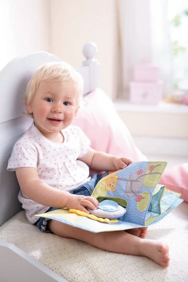 Haba Greifspielzeug Stoffbuch Elefant Egon Bunt - Bild 3