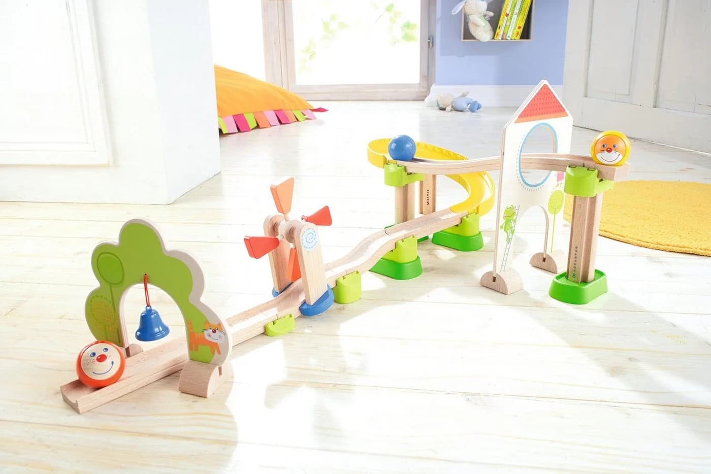 HABA Kullerbü Windradbahn Kugelbahn Bunt Holz Kunststoff - Bild 3