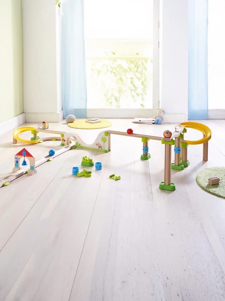 HABA Kullerbü – Ergänzungsset Säulen Konstruktions-Spielset, bunt