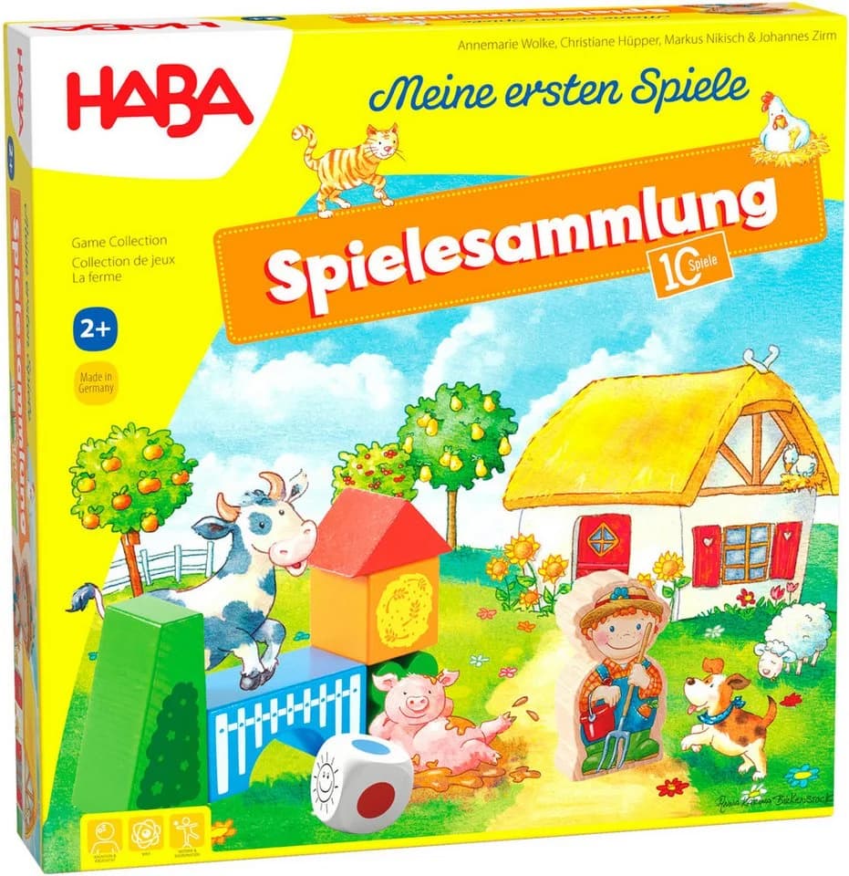 HABA Meine ersten Spiele - Spielesammlung Bunt Holz Made in Germany - Bild 2