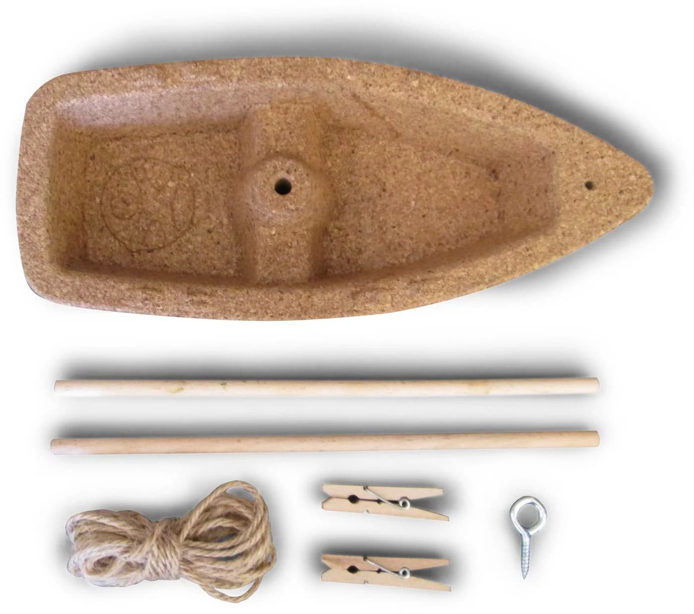 HABA Modellbausatz Terra Kids Korkboot Bausatz Naturmaterialien