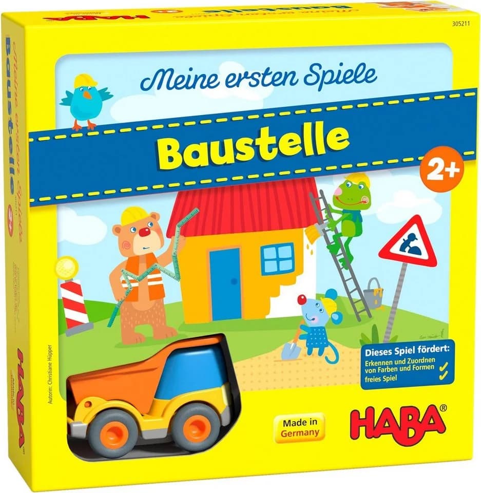HABA Spiel Meine ersten Spiele - Baustelle, Made in Germany