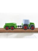 HABA Kullerbü Traktor mit Anhänger, Magnet-Verbindung Bild 1