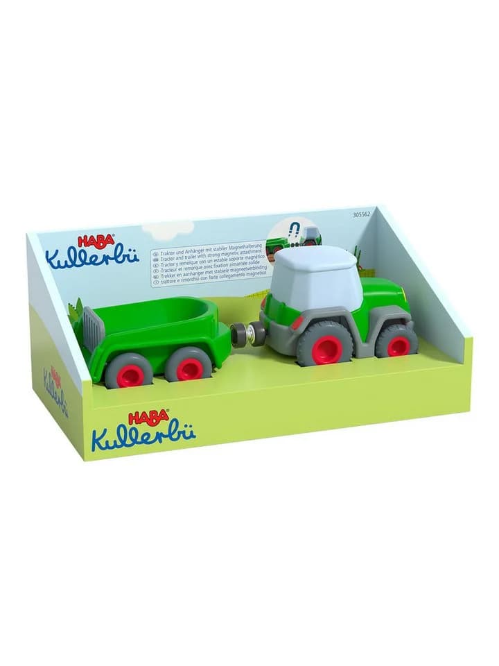 HABA Kullerbü Traktor mit Anhänger, Magnet-Verbindung - Bild 2
