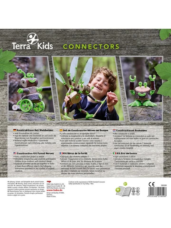Haba Terra Kids Connectors Konstruktions-Set Waldhelden Bunt - Bild 5
