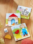 HABA Zuordnungsspiel Bauernhof Lernspielzeug Holz Bunt Bild 1