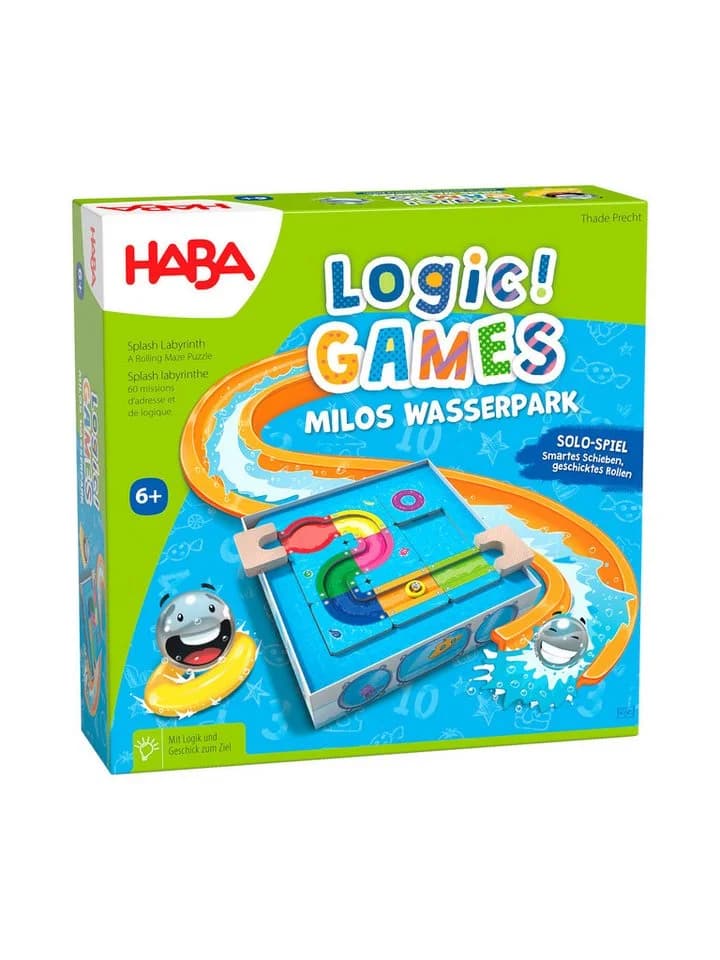 HABA Logic! GAMES Milo's Wasserpark Logikspiel 60 Aufgaben - Bild 2