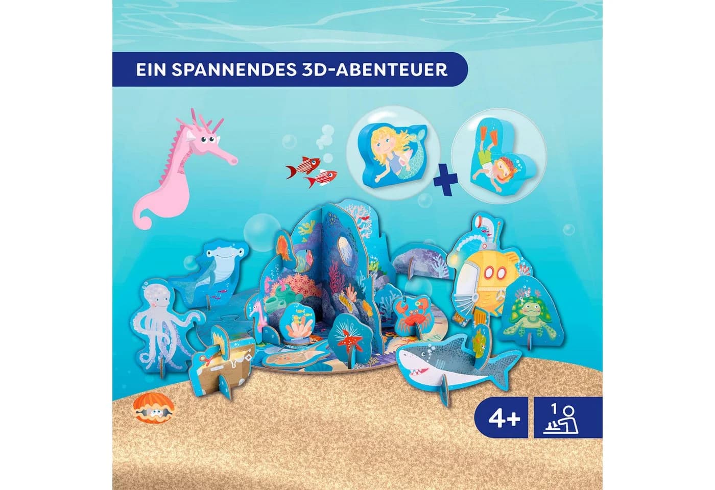 HABA Puzzle 3D Spielwelt Unterwasser, Puzzleteile Bunt - Bild 3
