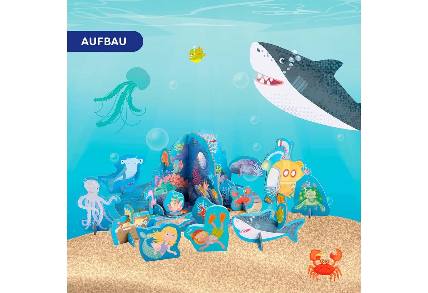 HABA Puzzle 3D Spielwelt Unterwasser, Puzzleteile Bunt - Bild 5
