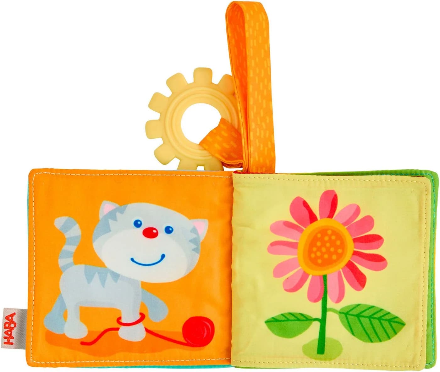 HABA Greifspielzeug Buggybuch Erste Wörter mit Beißelement