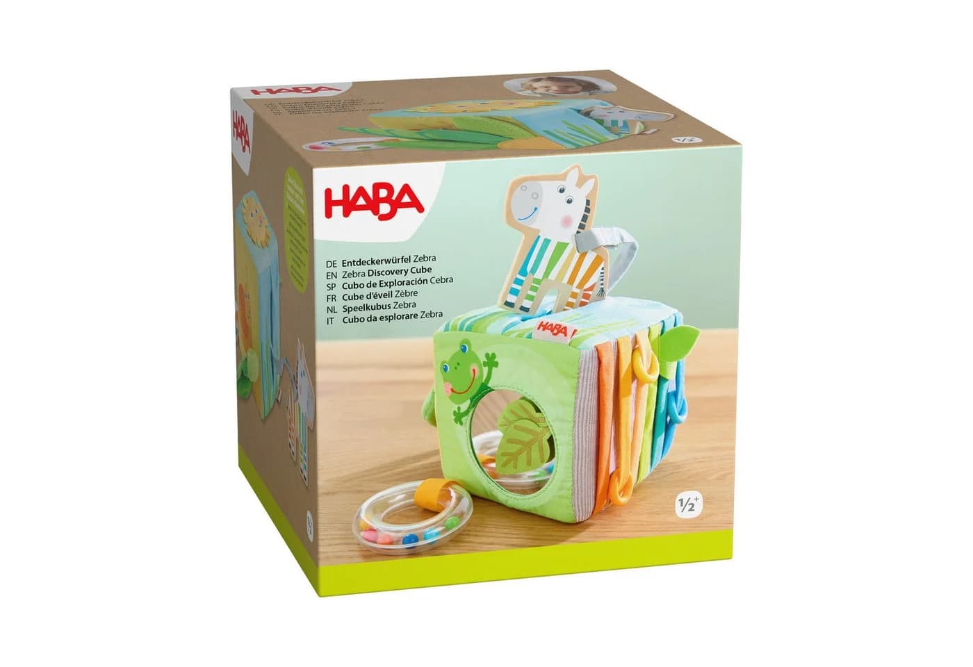 HABA Entdeckerwürfel Zebra - Baby Greifling & Motorikspielzeug - Bild 2
