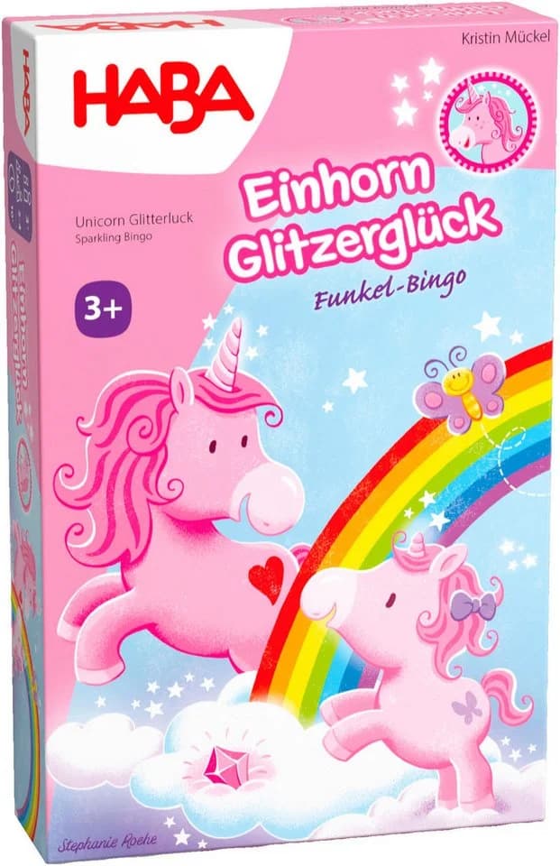 Haba Spiel Einhorn Glitzerglück Funkel-Bingo Made in Germany - Bild 2