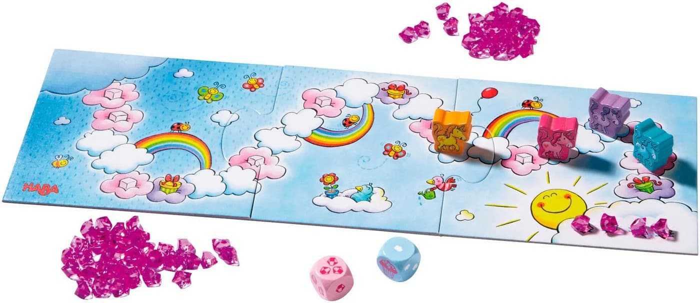 HABA Einhorn Glitzerglück Wolkenschatz Kinderspiel Bunt - Bild 4