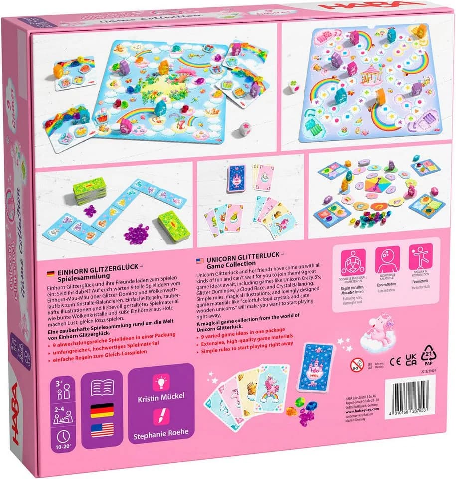 Haba Spielesammlung Einhorn Glitzerglück Kinderspiel