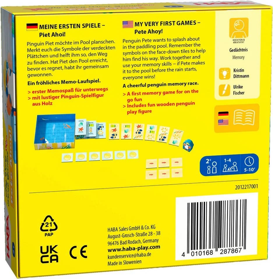 HABA Spiel Meine ersten Spiele - Piet ahoi, Kleinkindspiel