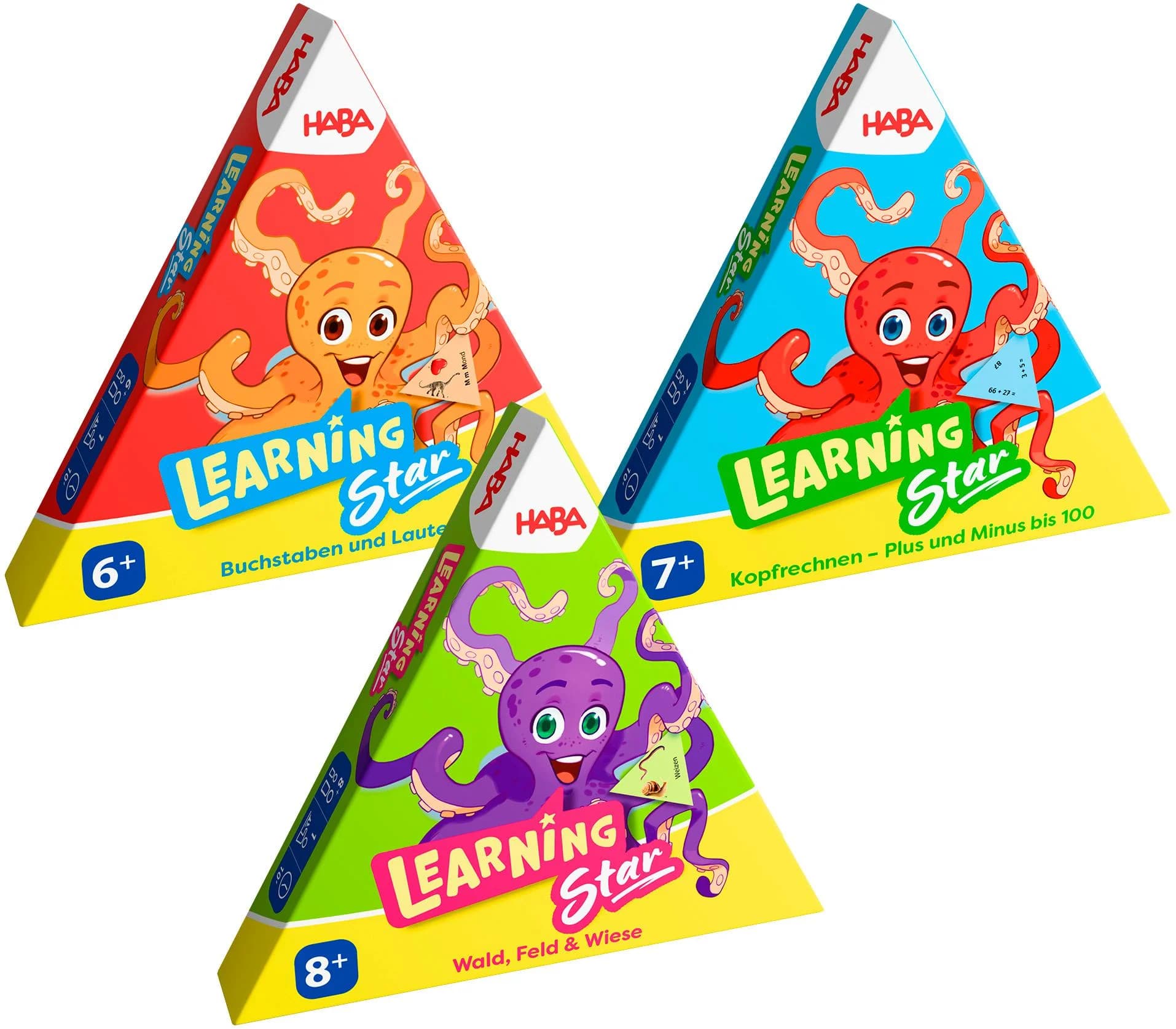 HABA Learning Star 3er-Set Lernspiele bunt