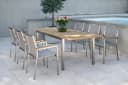 STERN Polaris Gartensessel Edelstahl Teakholz Stapelbar Beige Bild 1