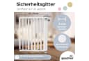 Geuther Treppenschutzgitter Oris zum Bohren 67-135 cm Weiß Bild 1