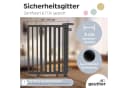 Geuther Treppenschutzgitter Oris Schwarz Buchenholz 2-Wege-Verschluss Bild 1