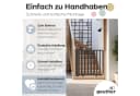 Geuther Treppenschutzgitter Oris Schwarz Buchenholz 2-Wege-Verschluss Bild 5