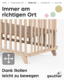 Geuther Kinderklappbett Mayla Klappbar & Mobil 60x120 cm Bild 4