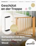 Geuther Treppenschutzgitter Easylock Flatstep Holz 71–133 cm inkl. Zusatzklemme Bild 3