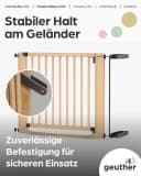 Geuther Treppenschutzgitter Easylock Flatstep Holz 71–133 cm inkl. Zusatzklemme Bild 4