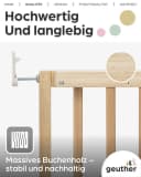 Geuther Türschutzgitter Modilok aus massivem Buchenholz Bild 3