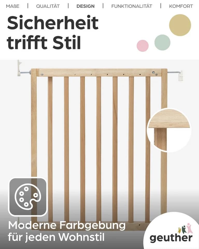 Geuther Türschutzgitter Modilok aus massivem Buchenholz - Bild 4