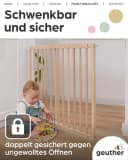Geuther Türschutzgitter Modilok aus massivem Buchenholz Bild 5