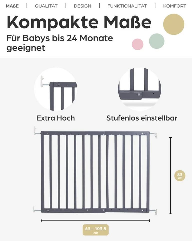 Geuther Türschutzgitter Modilok aus massivem Buchenholz