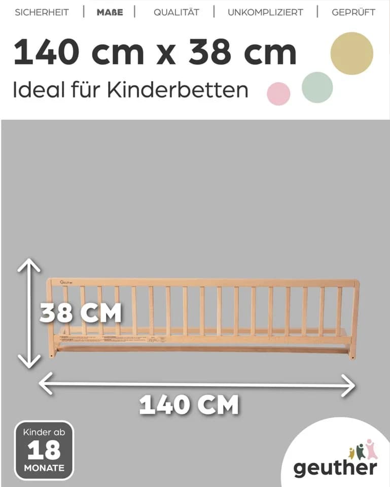 Geuther Bettschutzgitter Massivholz - Bild 3