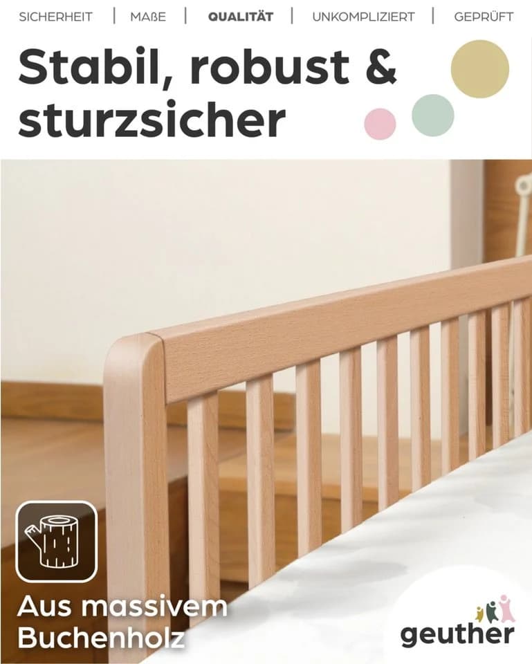 Geuther Bettschutzgitter Massivholz - Bild 4